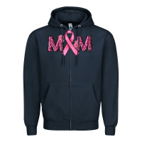 Navy cancer ribbon mom Zipper Hoodie - RanaPortraitStore