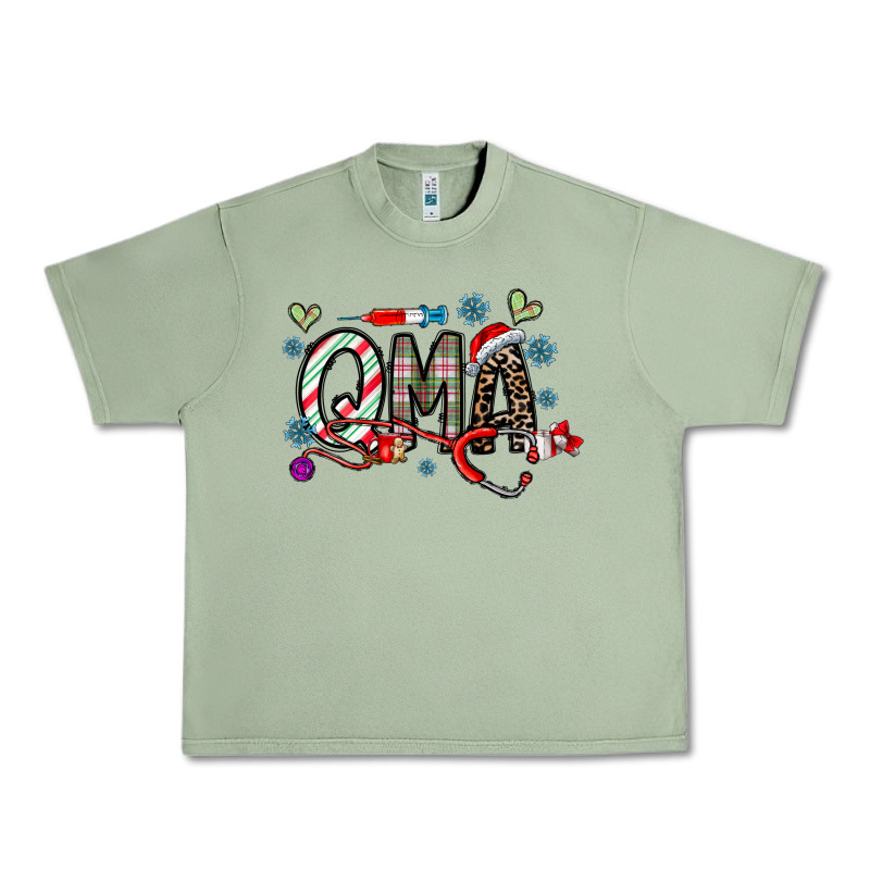 Christmas Nurse Qma Urban Heavy Tee by CowhideDigitalArt | Teevron