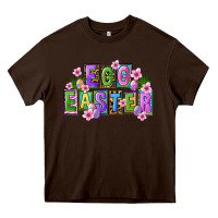 Chocolate Brown egg and easter Heavy Core Tee - FaDigitalArtStudio