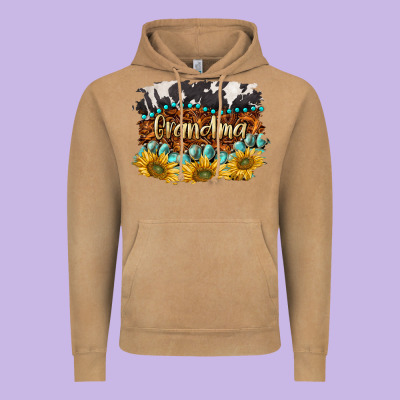 Western Grandma Vintage Hoodie Designed By Barkaloodesign