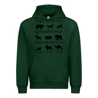 Forest Green Anımals Of The World Urban Hoodie - Bettercallsaul
