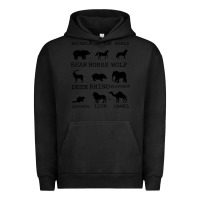Pigment Black Anımals Of The World Urban Hoodie - Bettercallsaul