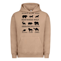 Pigment Burro Anımals Of The World Urban Hoodie - Bettercallsaul