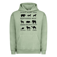 Pigment Oil Green Anımals Of The World Urban Hoodie - Bettercallsaul