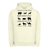 Pigment Pistachio Anımals Of The World Urban Hoodie - Bettercallsaul