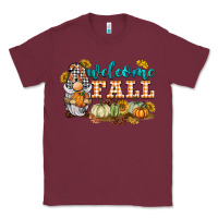 Burgundy welcome fall gnome Classic Tee - BarkalooDesign