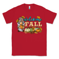 Red welcome fall gnome Classic Tee - BarkalooDesign
