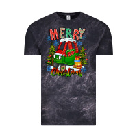 Cloud Black merry christmas car Vintage Tee - CowhideDigitalArt