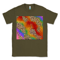 Army Green Pride rainbow leopard design Classic Tee - FaDigitalArtStudio