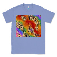 Colony Blue Pride rainbow leopard design Classic Tee - FaDigitalArtStudio