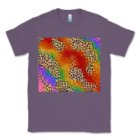 Lavender Pride rainbow leopard design Classic Tee - FaDigitalArtStudio