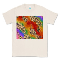 Natural Pride rainbow leopard design Classic Tee - FaDigitalArtStudio