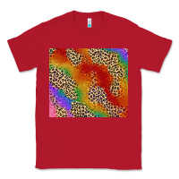 Red Pride rainbow leopard design Classic Tee - FaDigitalArtStudio