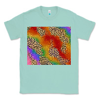 Seafoam Pride rainbow leopard design Classic Tee - FaDigitalArtStudio