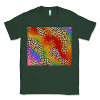 Sports Green Pride rainbow leopard design Classic Tee - FaDigitalArtStudio
