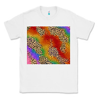 White Pride rainbow leopard design Classic Tee - FaDigitalArtStudio