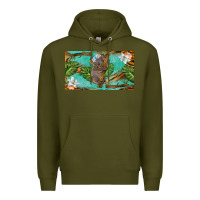 Army Green koala cup Premium Hoodie - BarkalooDesign