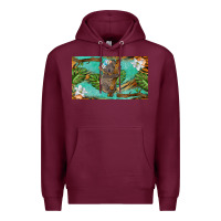 Burgundy koala cup Premium Hoodie - BarkalooDesign