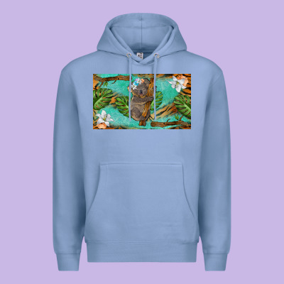 Koala Cup Premium Hoodie Designed By Barkaloodesign