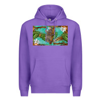 Purple koala cup Premium Hoodie - BarkalooDesign