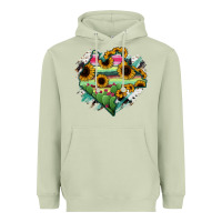 Matcha Chiapas State Of Mexico Map Heavyweight Hoodie - RanaPortraitStore