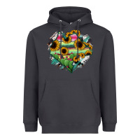Smoke Chiapas State Of Mexico Map Heavyweight Hoodie - RanaPortraitStore