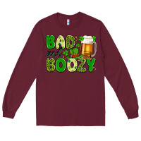 Burgundy bad and boozy Long Sleeve Tee - Artiststas