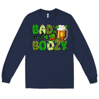 Navy bad and boozy Long Sleeve Tee - Artiststas