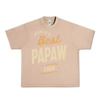Burro Mens Best Papaw Ever Funny Dad / Grandpa Urban Heavy Tee - DesigneFamous