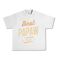 Lunar Rock Mens Best Papaw Ever Funny Dad / Grandpa Urban Heavy Tee - DesigneFamous