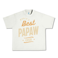 Pistachio Mens Best Papaw Ever Funny Dad / Grandpa Urban Heavy Tee - DesigneFamous