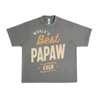 Mens Best Papaw Ever Funny Dad / Grandpa Urban Heavy Tee | Teevron