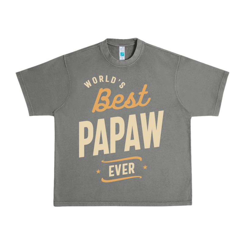 Mens Best Papaw Ever Funny Dad / Grandpa Urban Heavy Tee by DesigneFamous | Teevron