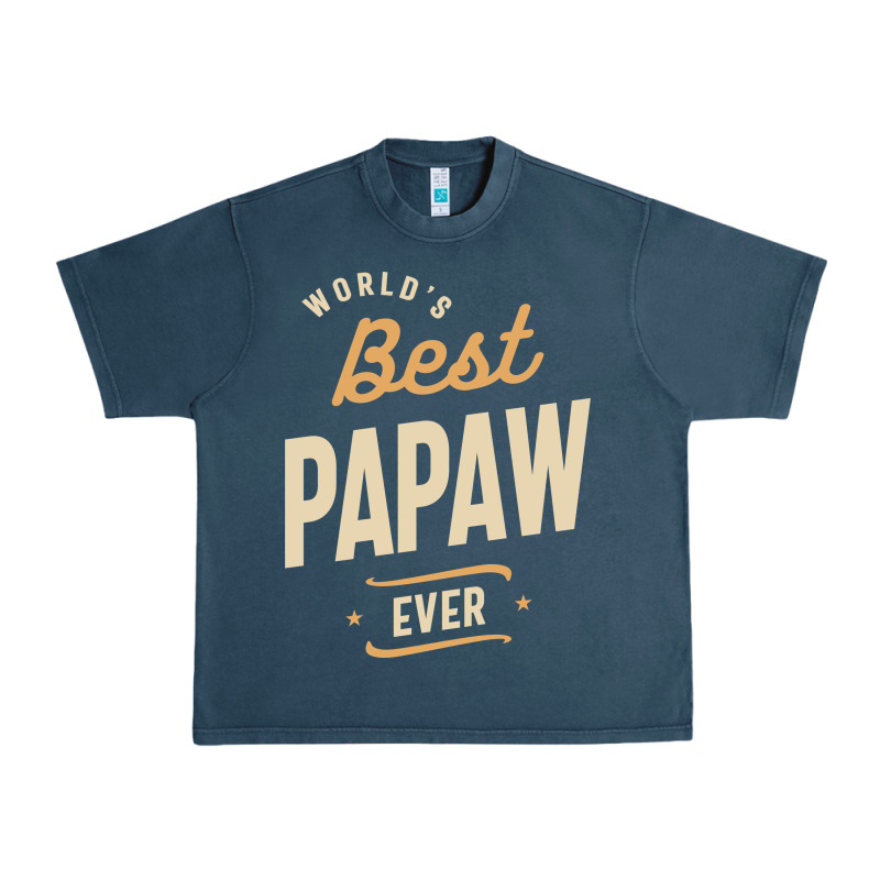 Mens Best Papaw Ever Funny Dad / Grandpa Urban Heavy Tee by DesigneFamous | Teevron