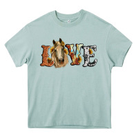 Arona love horse sunflower Heavy Core Tee - RanaPortraitStore