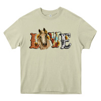 Mossy love horse sunflower Heavy Core Tee - RanaPortraitStore