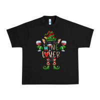 Black I'm The wine Lover Elf Urban Heavy Tee - CowhideDigitalArt
