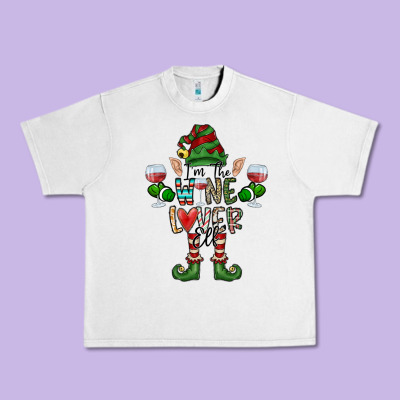 I'm The Wine Lover Elf Urban Heavy Tee Designed By Cowhidedigitalart