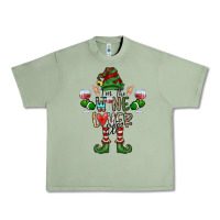 Oil Green I'm The wine Lover Elf Urban Heavy Tee - CowhideDigitalArt