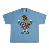 Pebble Blue I'm The wine Lover Elf Urban Heavy Tee - CowhideDigitalArt