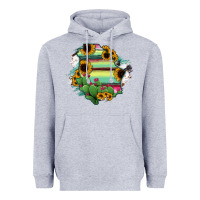 Heather Grey Chihuahua State Of Mexico Map Heavyweight Hoodie - RanaPortraitStore