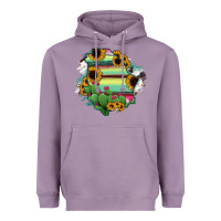 Lavender Chihuahua State Of Mexico Map Heavyweight Hoodie - RanaPortraitStore