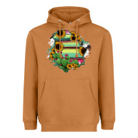 Meerkat Chihuahua State Of Mexico Map Heavyweight Hoodie - RanaPortraitStore