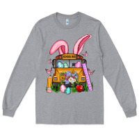 Heather Grey school bus easter Long Sleeve Tee - Artiststas