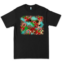 Black Christmas Plaid Turquoise Glitter Cowhide Premium Tee - FaDigitalArtStudio