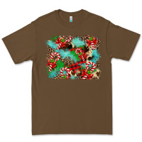 Cacao Christmas Plaid Turquoise Glitter Cowhide Premium Tee - FaDigitalArtStudio