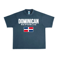 Midnight Navy dominican republic Urban Heavy Tee - DesigneFamous