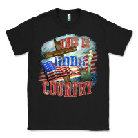 Black This is gods country Classic Tee - FaDigitalArtStudio