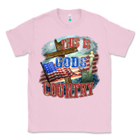 Bubblegum Pink This is gods country Classic Tee - FaDigitalArtStudio