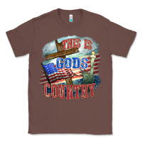Chestnut This is gods country Classic Tee - FaDigitalArtStudio